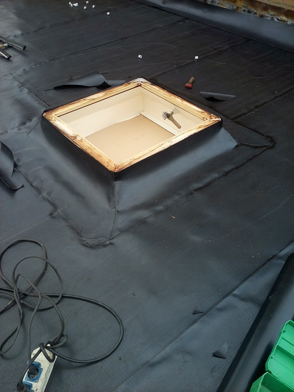 Renovatie van plat dak met kunststof dakbedekking – regio Leersum